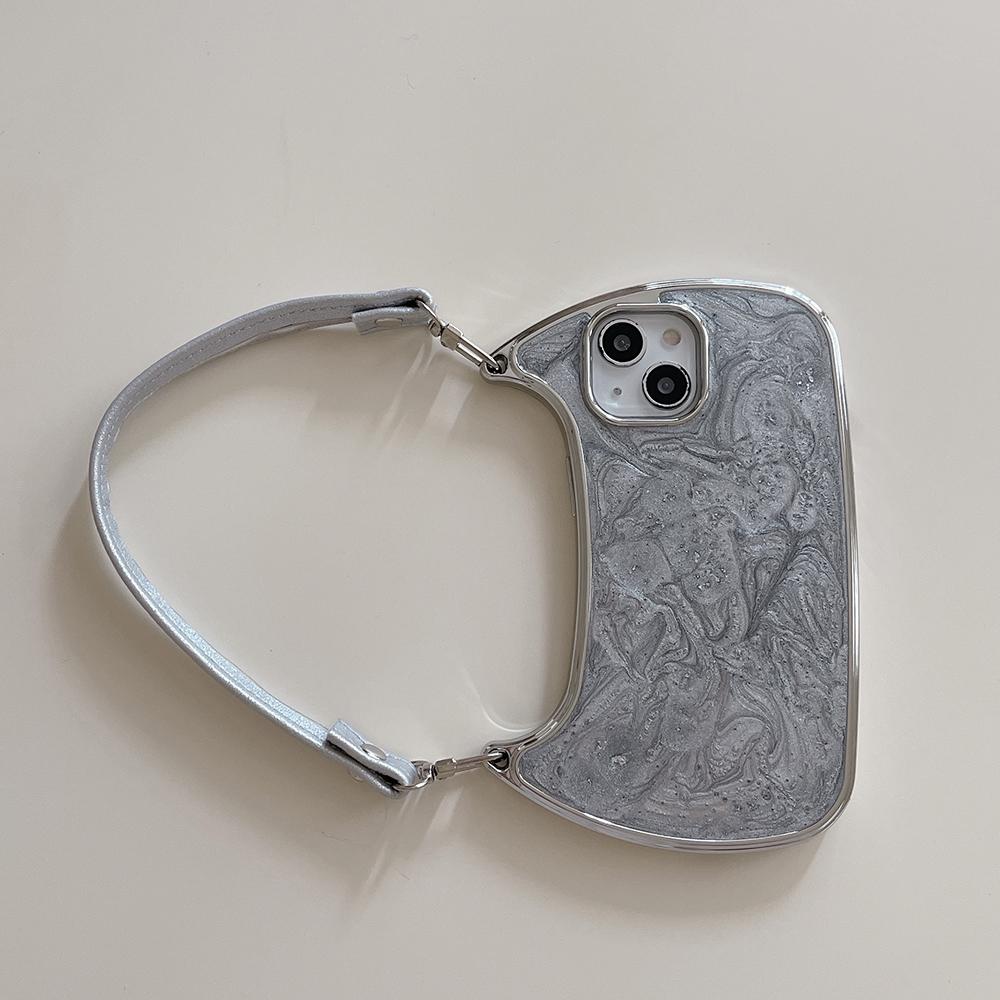 

Electroplated Handbag Hand Strap Phone Case For iPhone 17 16 15 14 13 12 11 Pro Max Soft Shockproof Cover iPhone 11