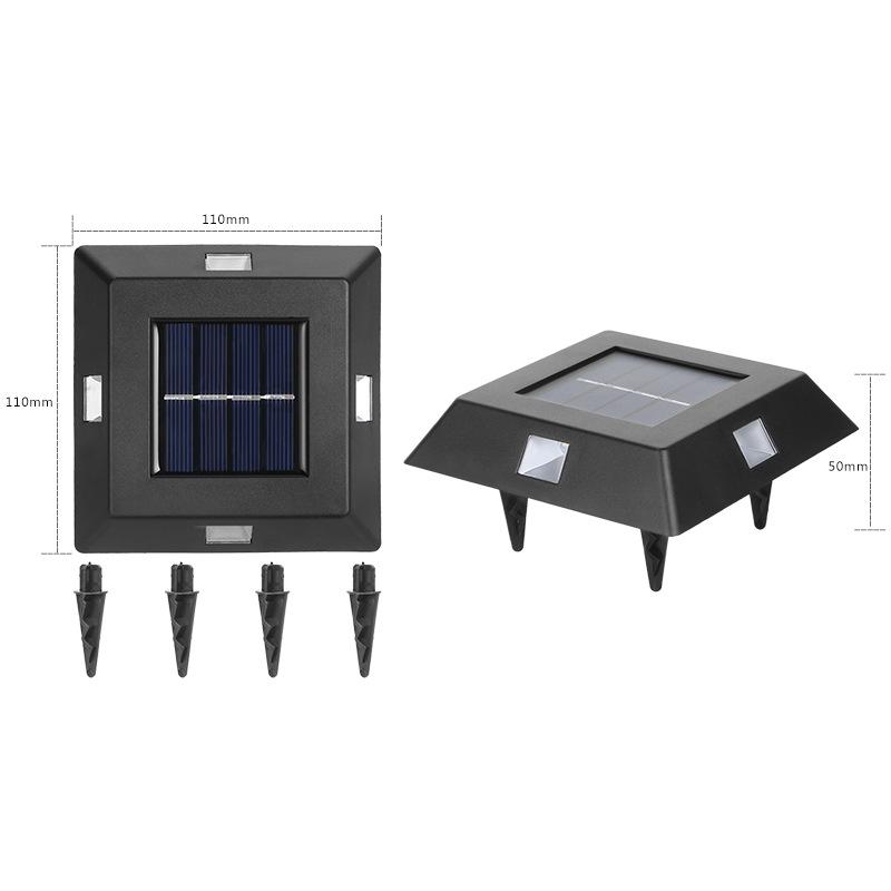 LED Solar Light Outdoor Sunlight Underground Light Lawn Spotlight Deck Garden Buried Lights Pathway Decoration Landscape Lamp
