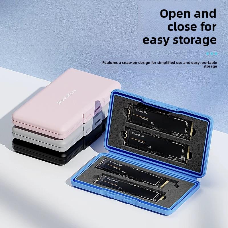M.2 Hard Disk Storage Box, Full Protection, Shockproof, Small and Portable
