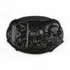 Trendy Ethnic Style Smooth Buckle Cowhide Belt