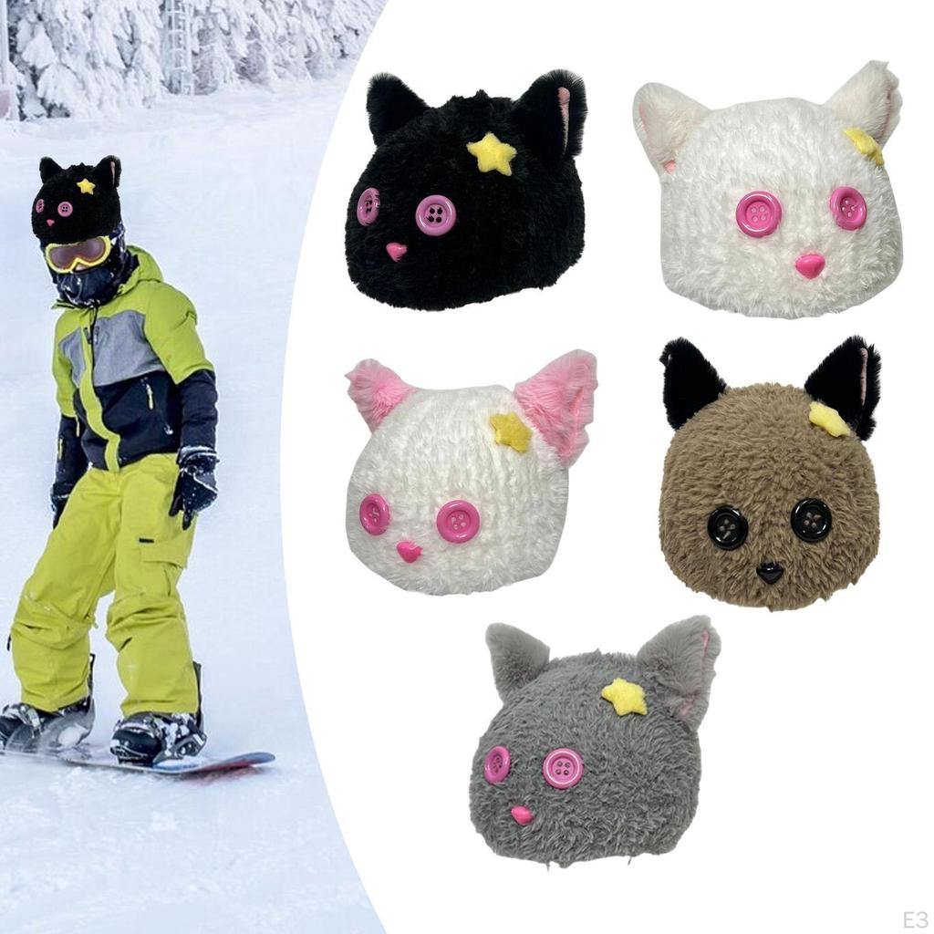 Ski Helmet Ear Design Snow Board Cover for Kids Adults Skiing