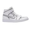 Women's Sneakers Jordan 1 Mid Iridescent Reflective White (Women's) White/White