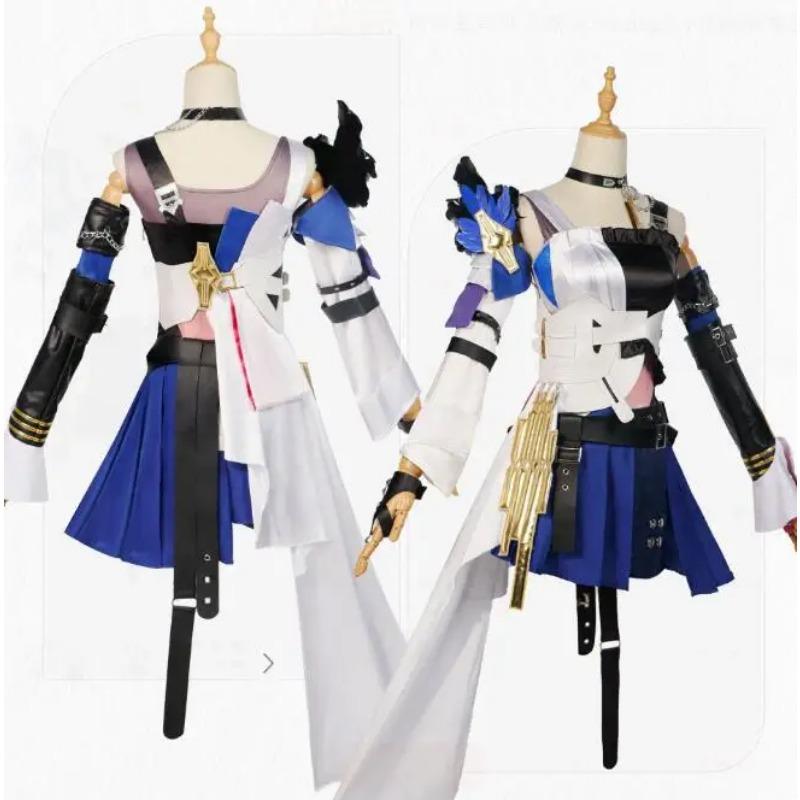 Game Honkai Star Rail Serval Landau Cosplay Costume Jumpsuit Dress Wig Outfit Girls Women Adult Fantasy Halloween Carnival Suit