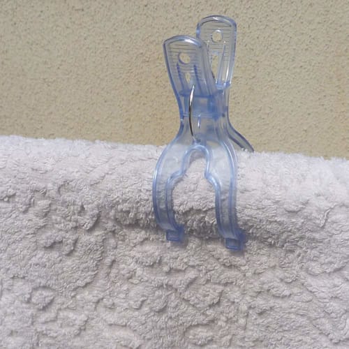 Towa Sangyo CLR Wide Pole Pinch for Laundry and Clothes Drying, Strong Wind Protection, 10-Piece Set, Durable Polycarbonate, Secure Clamp, Powerful Sp