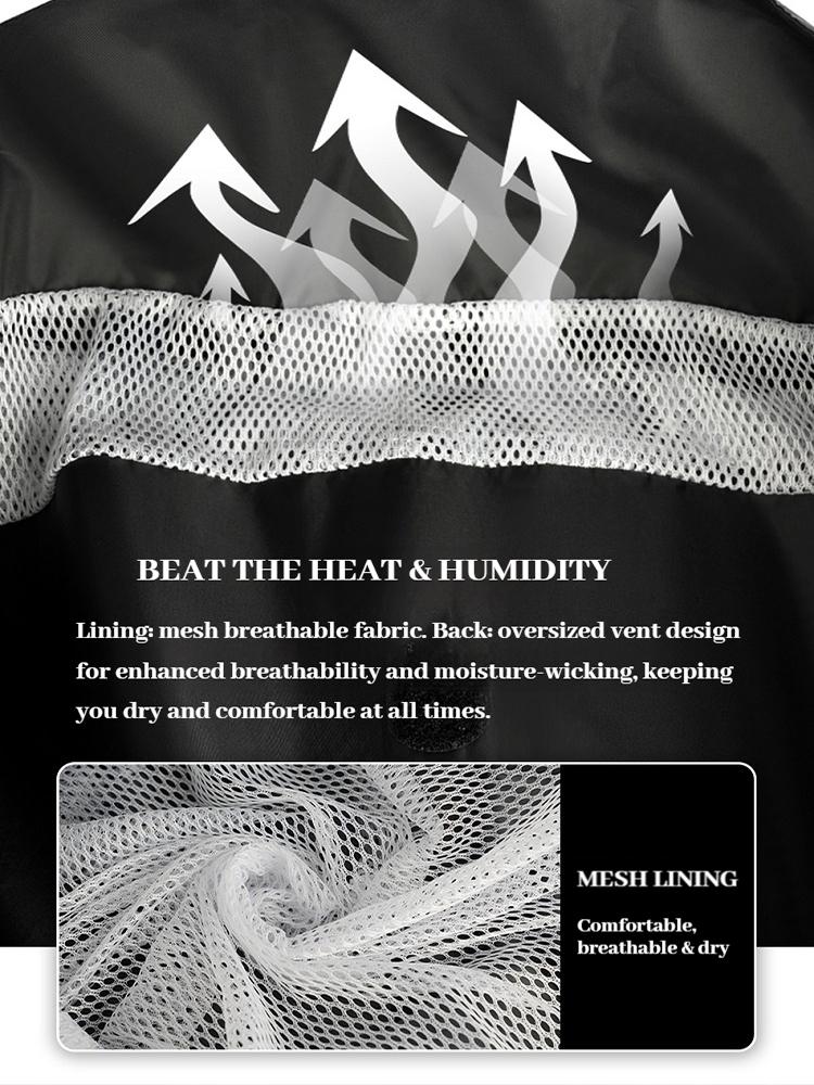 FEHER Motorcycle Rain Suit Waterproof Breathable Packable Lightweight Motorbike Raincoat Suit Heavy Duty Stormproof Touring Gear