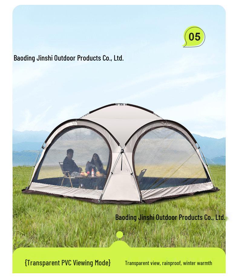 Tienda de campaña para coche con dosel de cúpula de vinilo negro: Entrega Rápida, Impermeable, Exteriores, Toldo para Sombrilla de Camping
