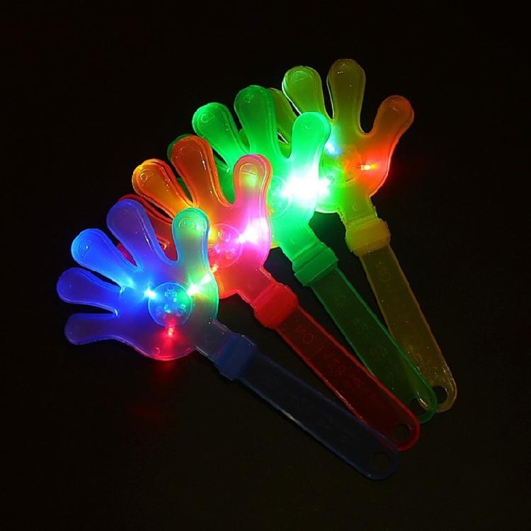 10pcs Lighted Hand Clappers for Parties Decoration Tool Festivals Noise Maker Music Festivals Accessories for Children