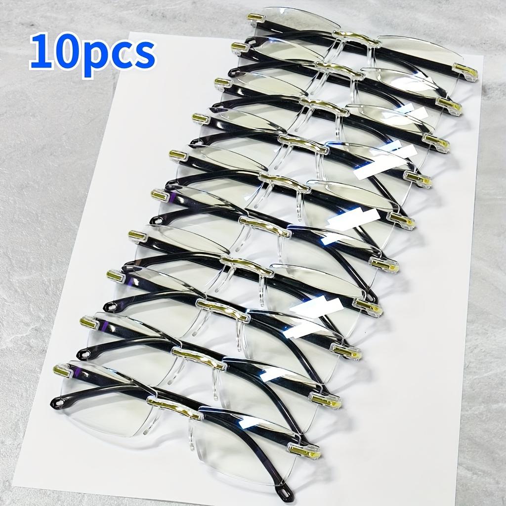 10Pcs Reading Glasses for Women Men Casual Blue Light Blocking Glasses Chic Lightweight Eyeglasses