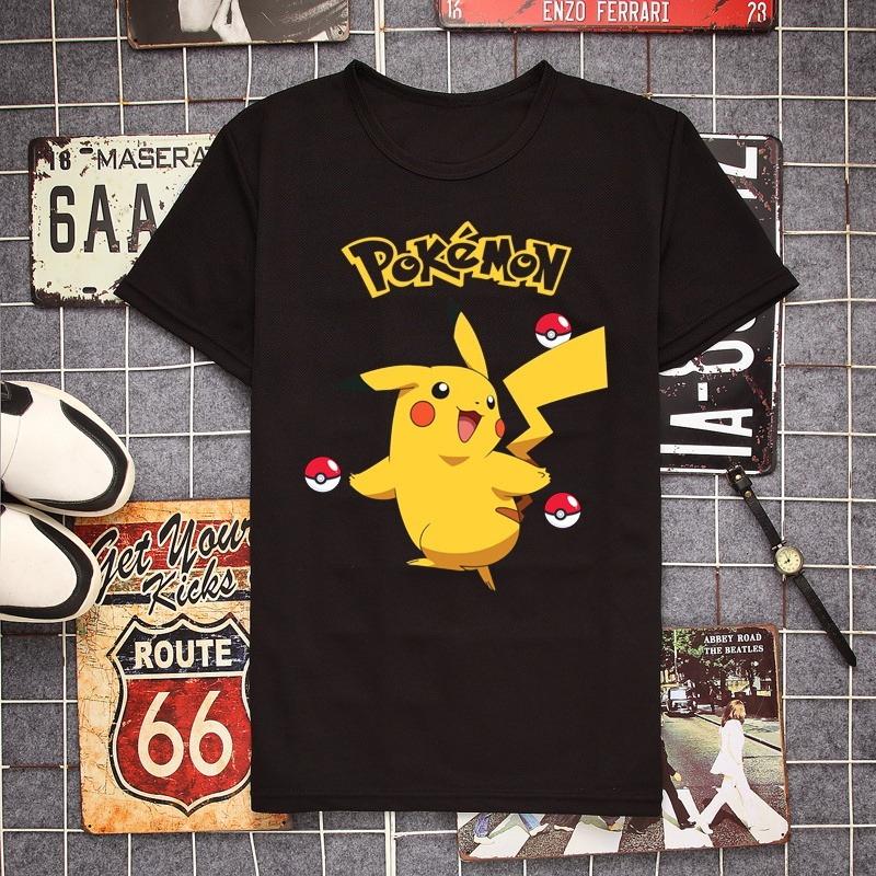 Pokemon Pikachu Cartoon T Shirt Men Women Casual Short Sleeve Tee Tops Pokemon Anime Graphic Tshirt
