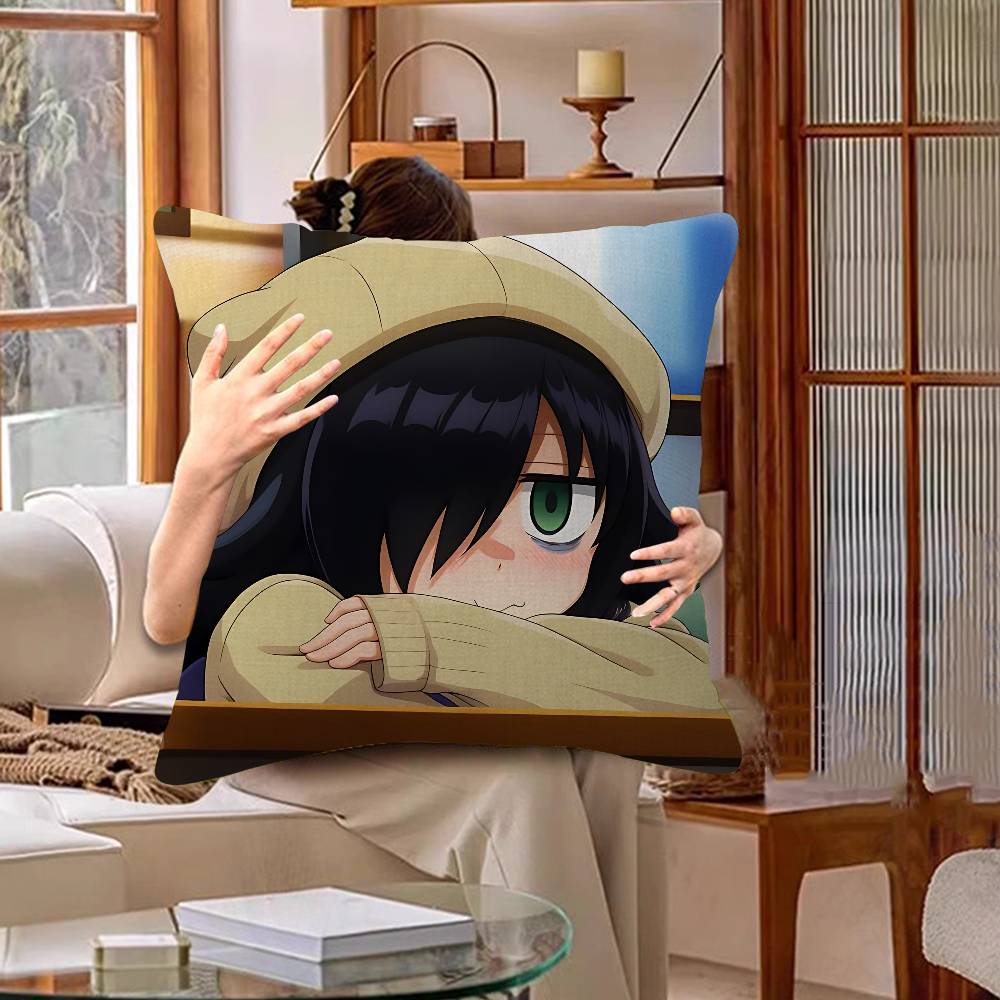 Watamotes KKurokis TTomokos Cushion Cover Pillowcase Upholstery Sofa Throw Pillow Home Decor Pillowcas