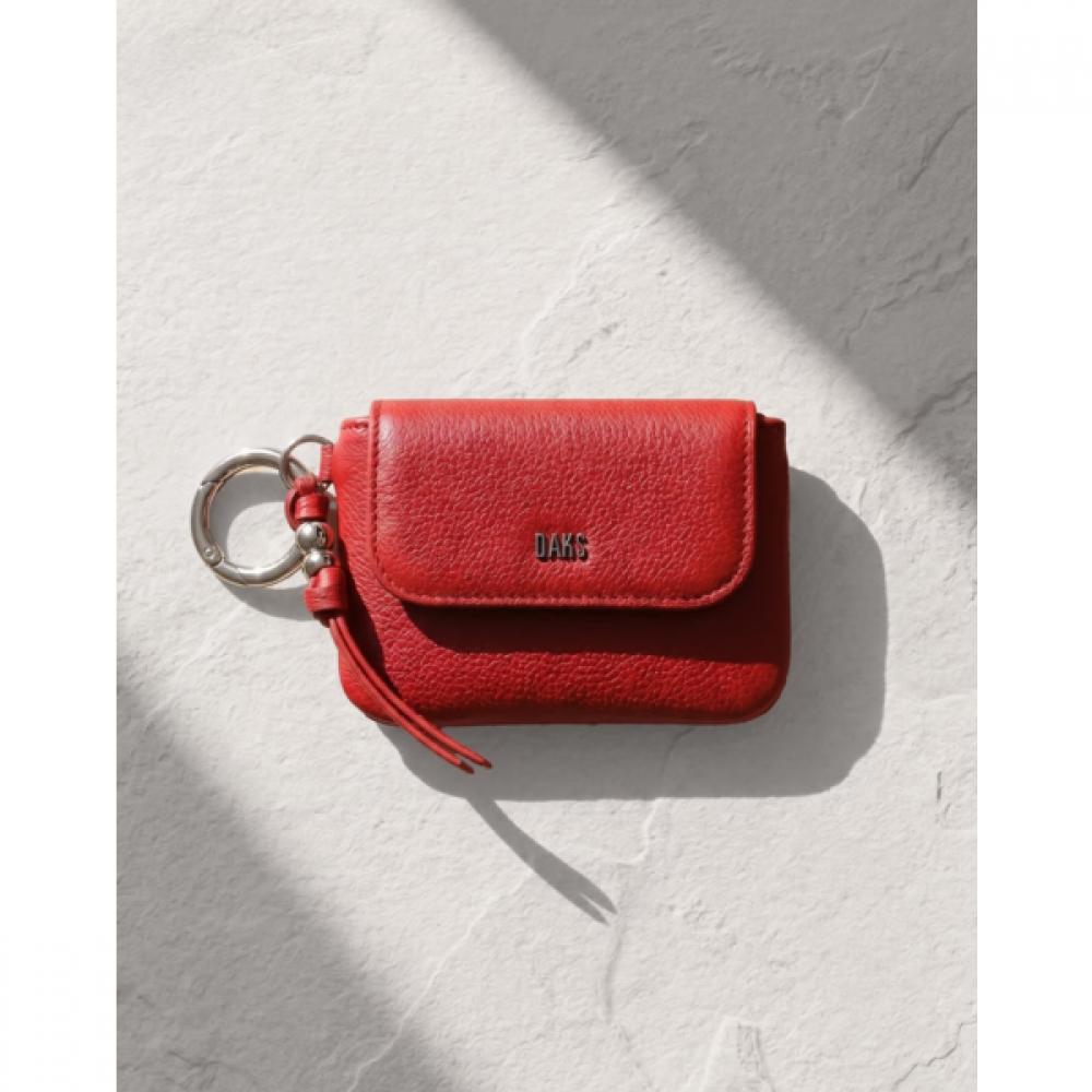Daks Leather Wallet Card Red Dcho6f761r2