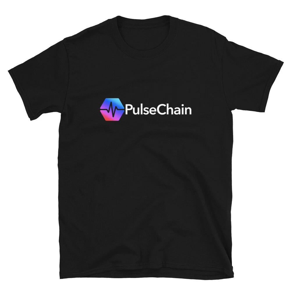 Pulse Chain PLS Logo T- Shirt crypto trader gift tee 4XL