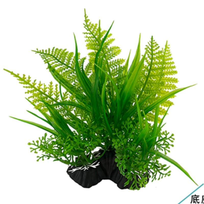 10 Stück Aquarium DIY Künstliche Aquariendekoration Gemischte Farbe Pflanzen Ornament Wasserpflanze
