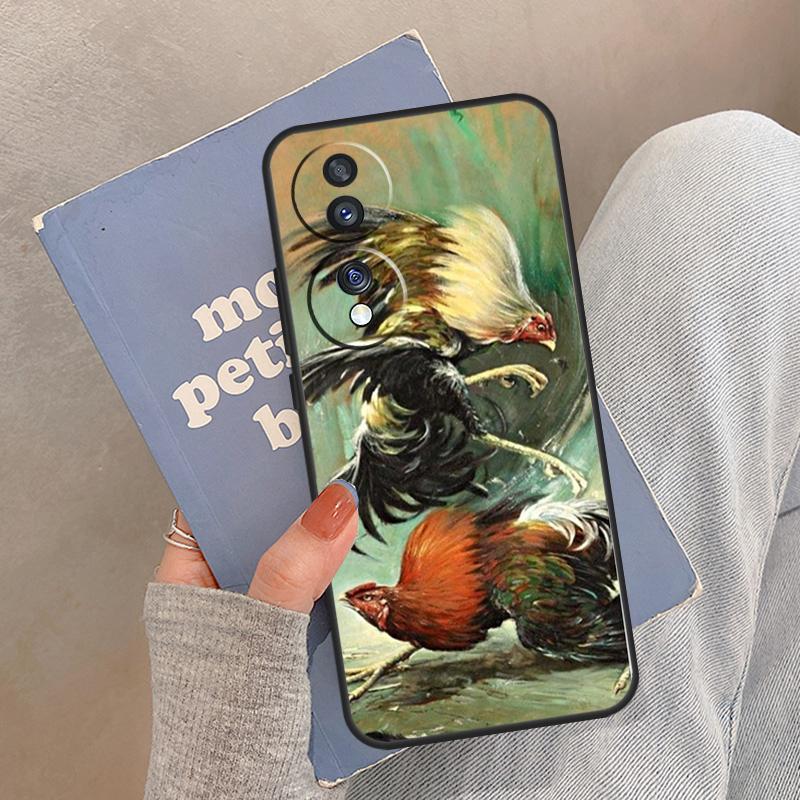 

Cock Rooster Chicken Case For Honor Magic 8 7 6 5 Pro Cover For Honor 400 200 X9c X9b X9a X8a X8b 50 70 90 Lite Honor X9b