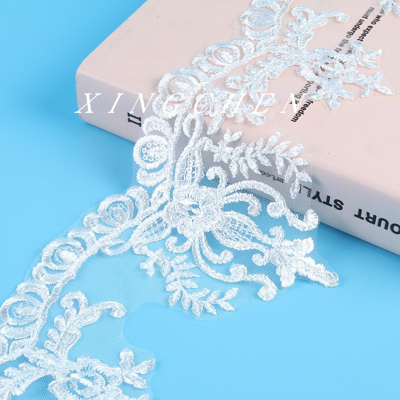 15Cm Transparent Sequins Embroidery Lace Accessories, Barcode Clothing Handmade Lace Clothing Accessories