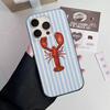 Sardines Soft Corrugated Transparent Phone Case For IPhone 17 15 16 11 12 13 14 Pro Max Plus Pro