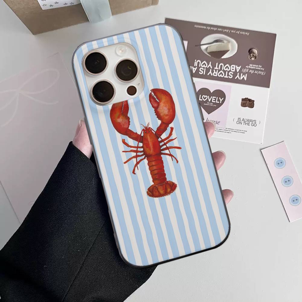 Sardines Soft Corrugated Transparent Phone Case For IPhone 17 15 16 11 12 13 14 Pro Max Plus Pro