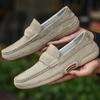 Spring and Autumn Men's Slip-on Lazy Shoes Korean Style Nubuck Leather Casual Fashion Men's Shoes Leather Shoes