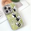 Bamboo Panda for IPhone 16 Mobile Phone 15 Cases 14 Protection for IPhone 13 Sets 12 Silicone Full Package
