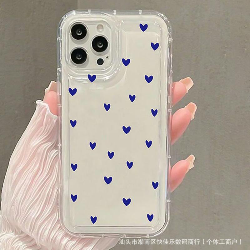 Full screen simple love for iPhone11/12/13/14/15PROMAX Apple 16 airbag anti-drop X/XS