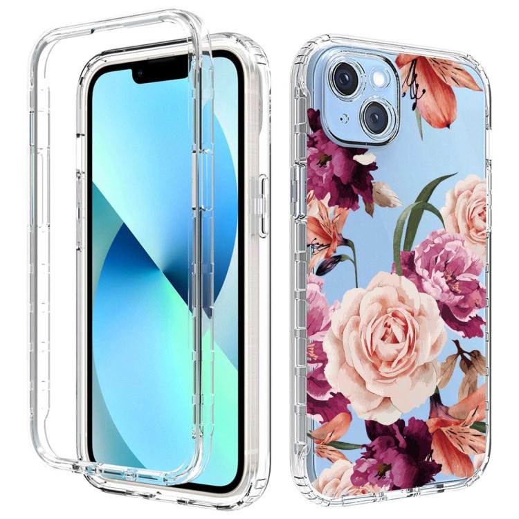 Pattern Printing Luxury Trendy Phone Cases for iPhone 14 Flower case Clear