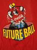 Vintage Coca Cola T-Shirt Medium 90er Future Ball 1992 Getränke Lässig Streetwear