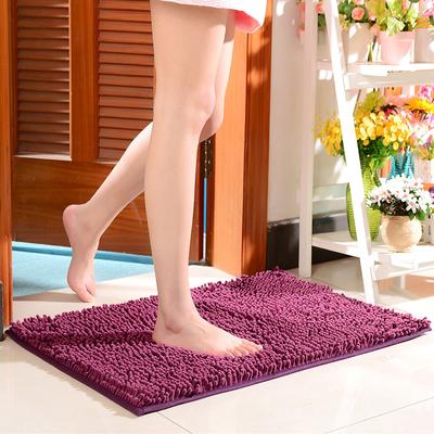 Alfombra de Entrada de Chenilla Alfombra de Puerta Alfombra de Piso Baño Inodoro Puerta de Inodoro Absorbente Antideslizante Alfombra 40*60