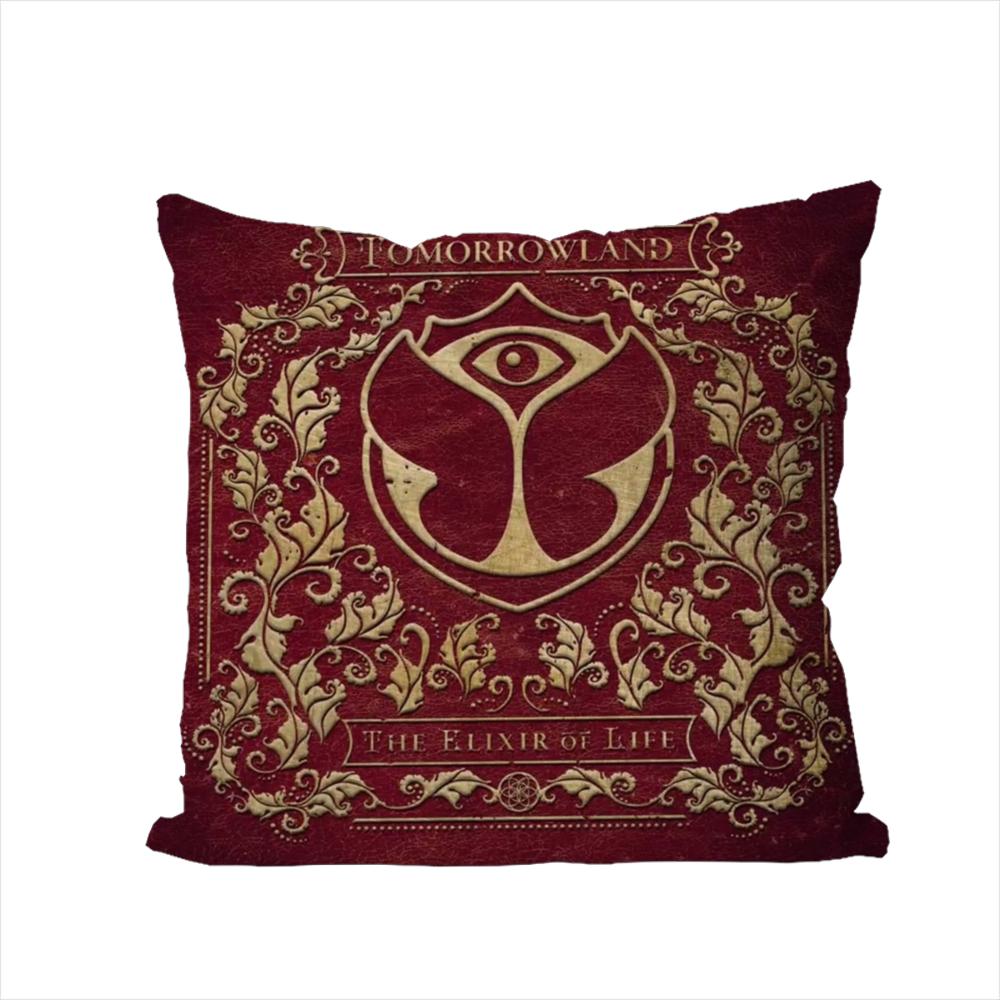 TOMORROWLAND Music Festival Pillow Case For Car Sofa Decorative Home Double-sided Print Plush Square Throw Pillow Cushion Cover