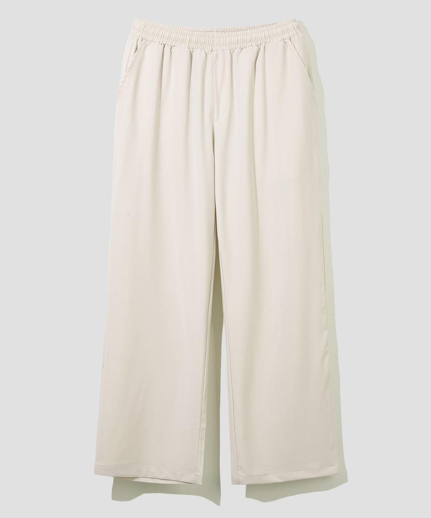 AGOD Wide Banding Slacks [Cream]