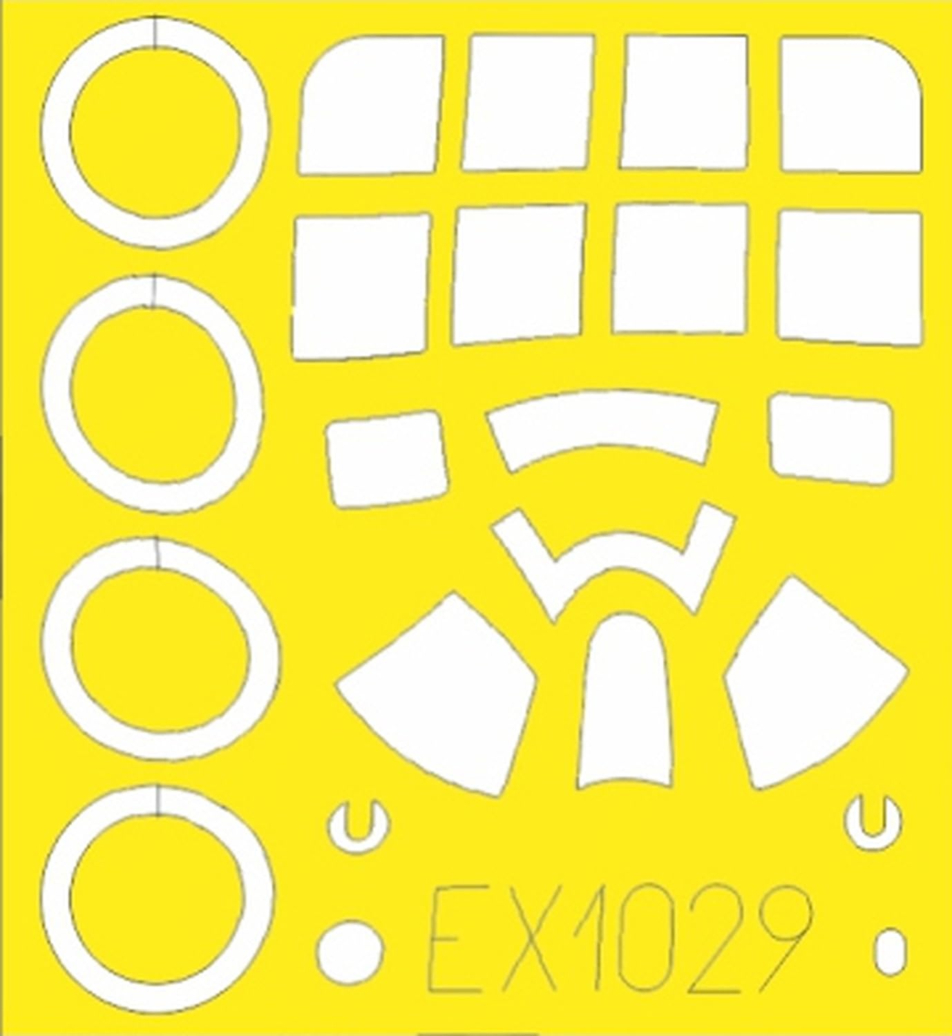 

Eduard Paint Mask Seal Маскирующий уплотнитель для пластиковой модели EDUEX1029 1/48 FM-1 (для Тамии)
