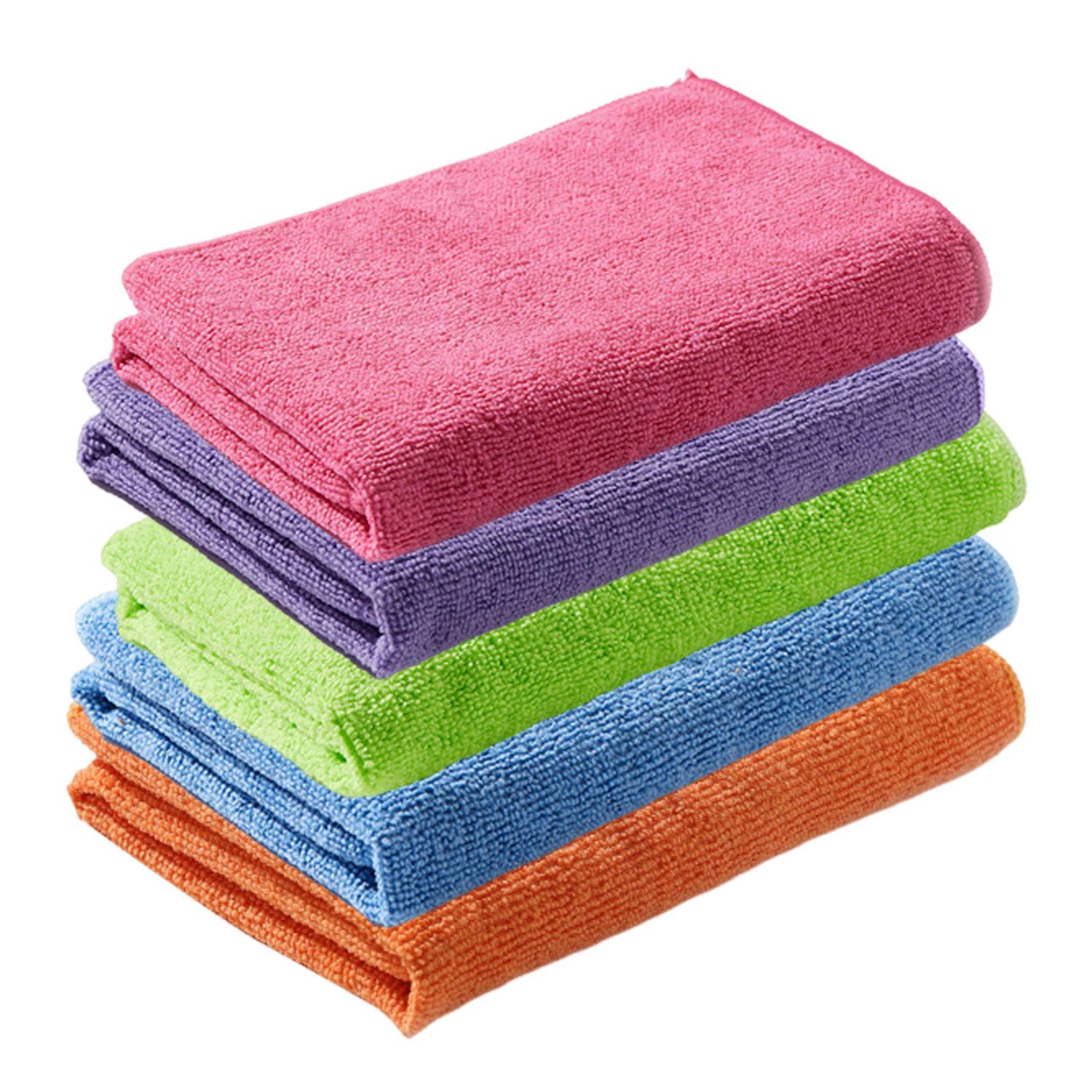 

Dual-Sided Microfiber Towels for Cars Interior Detailing Towel 12 x 12 inch 500GSM Cleaning Rags for Car, Kitchen and Window 5Pcs