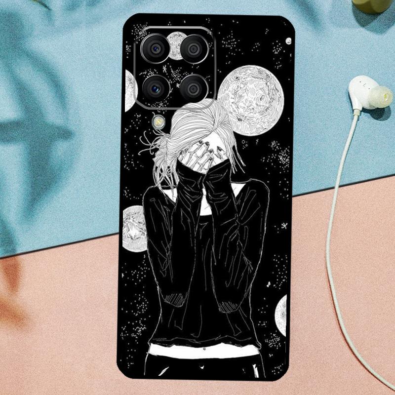 Black White Galaxys Aesthetic For Samsung Galaxy M14 M34 M54 M20 M06 M16 M12 M13 M15 M35 M55 M33 M53 M21 M31 M32 M52 Case