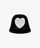 MARIE CLAIRE Heart Punching Crochet Bucket Hat (Mafbht05Mbk)