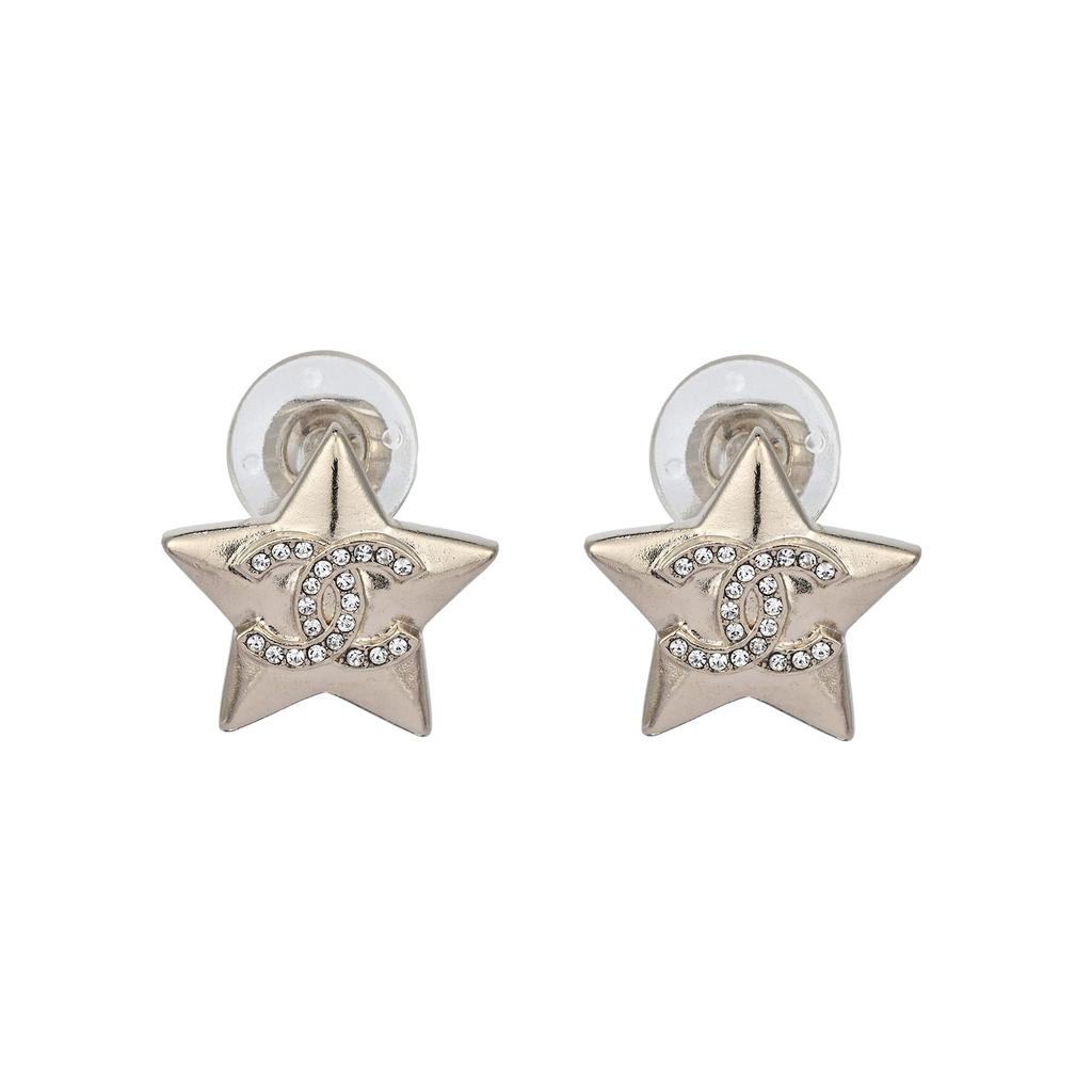 CHANEL Clip On Earrings Women's Gold ABG430B21895U3549