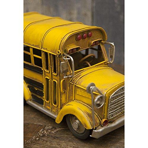 CANDYLAND School Bus Yellow Setagaya Base Tinplate U.S. Miniature Tin Car American Goods Vintage Retro Classic
