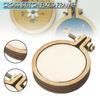 Kali   10x Mini Embroidery Hoops Ring Wooden Hand Crafts Cross Stitch Frame Tools
