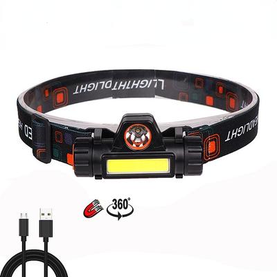 COB+LED Headlamp New Arrival Camping Headlight Outdoor Waterproof Head Lamp Super Bright Mini Head Flashlight