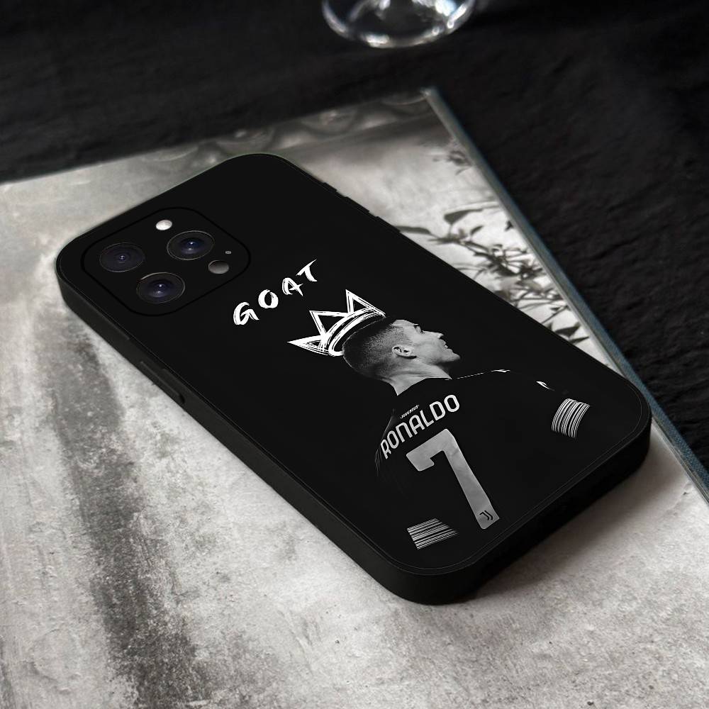 C-Cristiano Star R-Ronaldo CR7 Carcasă Telefon Silicon Negru Coajă Moale Pentru IPhone 17 16 15 14 13 12 11 Air Pro Max Plus Vanzare Fierbinte