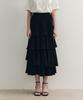Zero Street [3 Colors] Tiered Flare Skirt