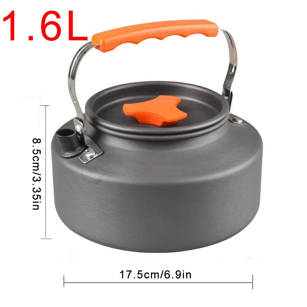 1.1L /1.6L/2L Outdoor Camping Kettle Coffee Tea Pot Portable Lightweight Aluminum Teapot  for Hiking Picnic