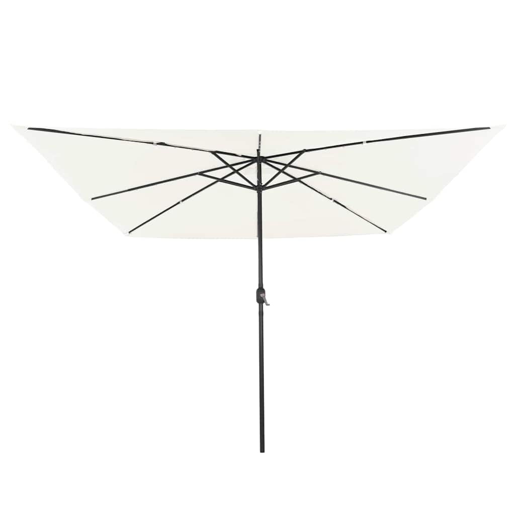 Garden Sun Umbrella Sand 295 x 295 x 245 cm Polyester and Steel