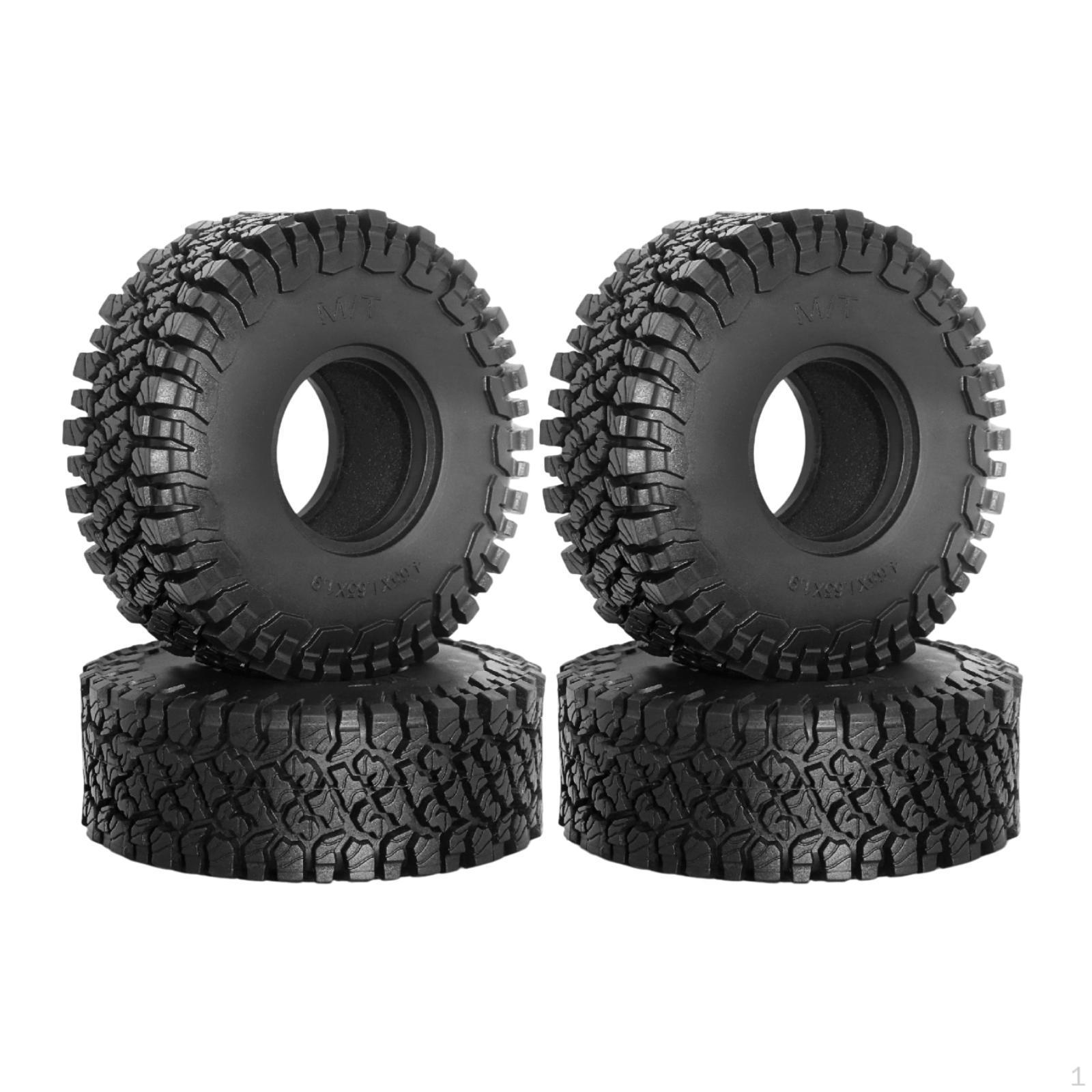 

4 шт. 1/10 RC колеса та шини Автомобільні гумові оновлені деталі замінюють для SCX10 90046