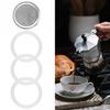 Silicone Ring Seals Ring Stainless Steel Strainer Easy To Clean For Espresso Pot