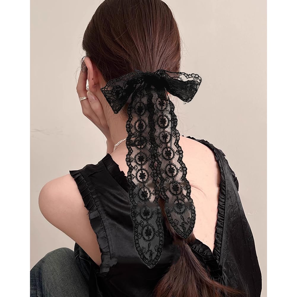 FASELE Lace Choker Lace Hair Ribbon Hair Hair Decorative Gentle Mori Girl Lace Hat Head Stylish Everyday Gift Hairband, Headband, Tie, Tie,