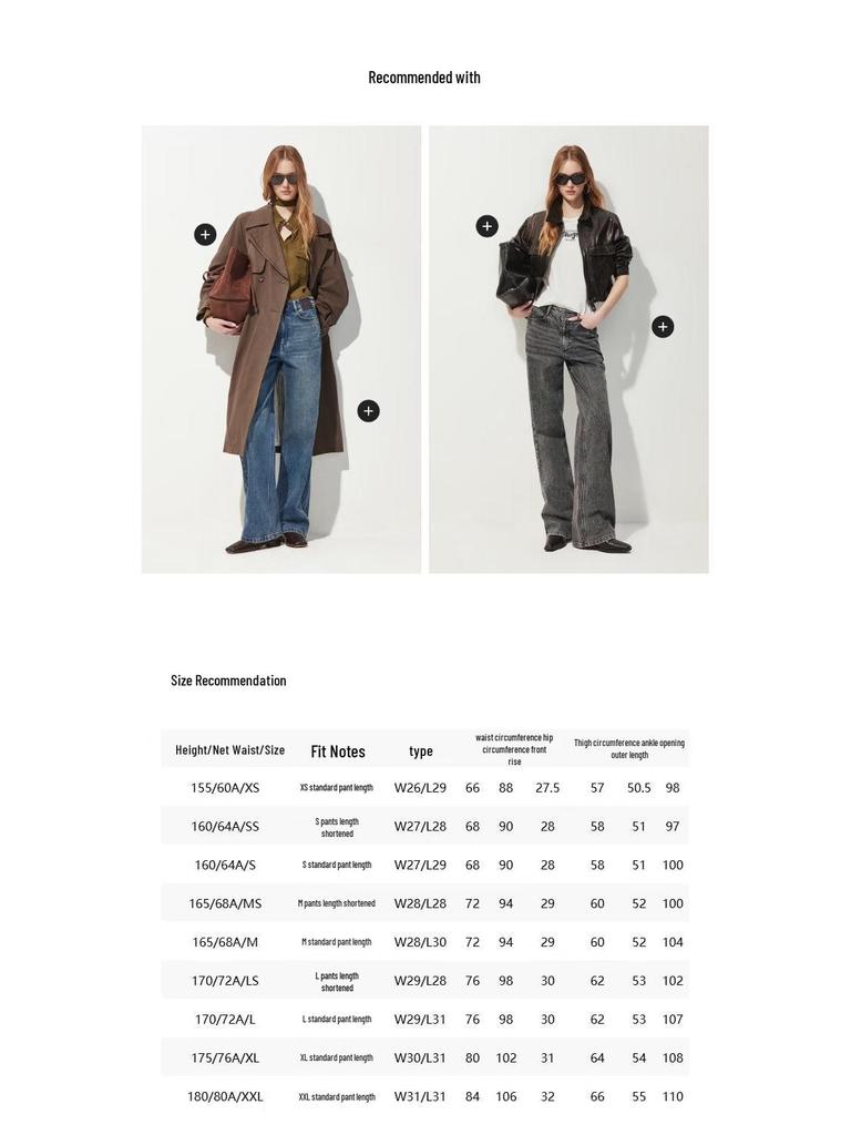 ONLY Women's Relaxed Fit High-Waist Washed Straight Leg Jeans