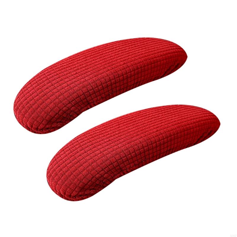 2er-Pack Armlehnen-Schutzbezüge mit Gummiband zur sicheren Befestigung an verschiedenen Bürostühlen, bietet A0KF