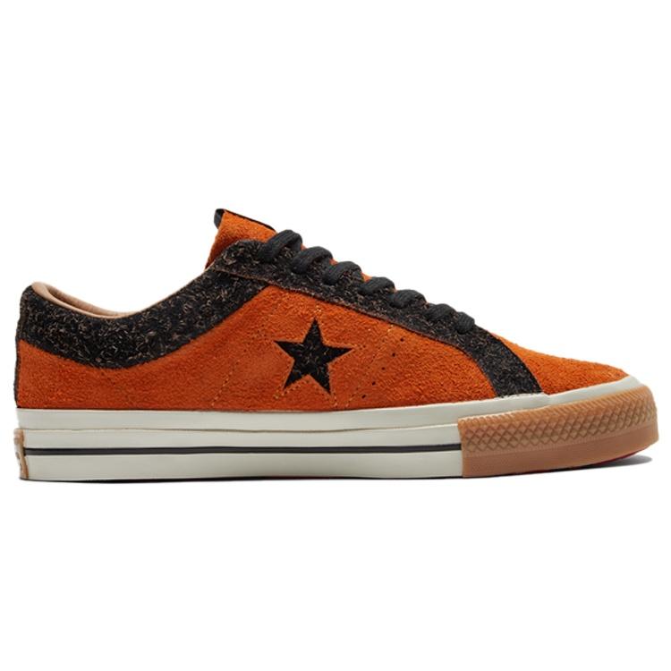 Converse One Star Retro Casual Skate Shoes Orange New Year Series Unisex Men's 173200C