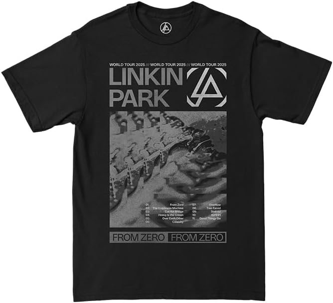 Linkin Park Unisex Adult Official Merch Linkin Park from Zero Album Tour Tee S разноцветный