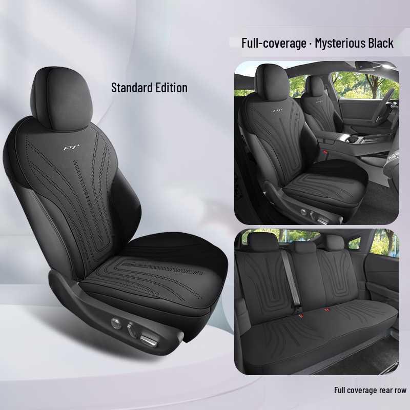 XPeng P7+ Breathable Suede Car Seat Cushions, Semi-Enclosed, All-Season