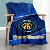 Inter Milan Customize Your Name Blanket Throw Personalized Blanket Soft Warm Cozy Throw For Sofa Living Room Office Chair Bedding Ideal for All Season